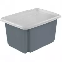 Otočný box s vekom 45l, šedá 10539