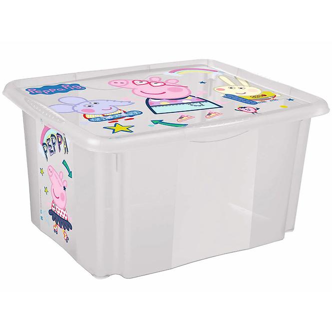 Úložný box s vekom  15 L PEPPA PIG