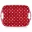 Tácka s úchytmi Dots 36x25,5cm červená 12530541