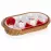 Misky v košíku 30,5 cm 4 dielna súprava   Redpoppy  601559rp