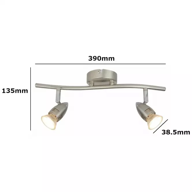 Stropné bodové svietidlo Mag GU1016A-2S LS2