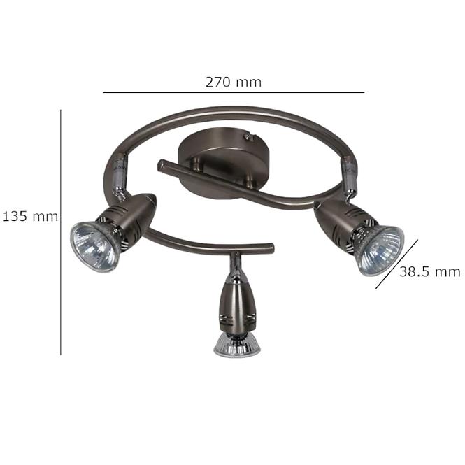 Stropné bodové svietidlo  Mag GU1016A-3SP LSP3