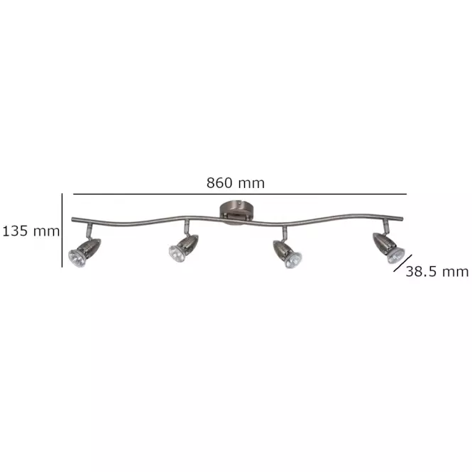 Stropné bodové svietidlo  Mag GU1016A-4S LS4