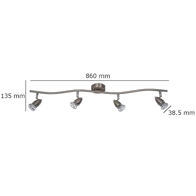 Stropné bodové svietidlo  Mag GU1016A-4S LS4