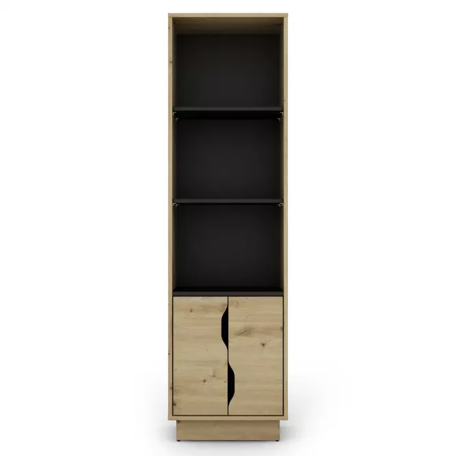 Regál Cesar 2 artisan/čierna,2