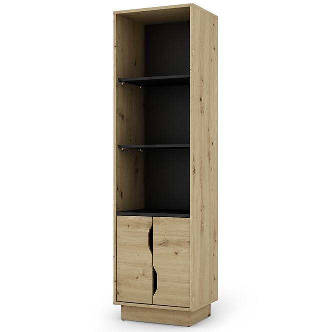 Regál Cesar 2 artisan/čierna