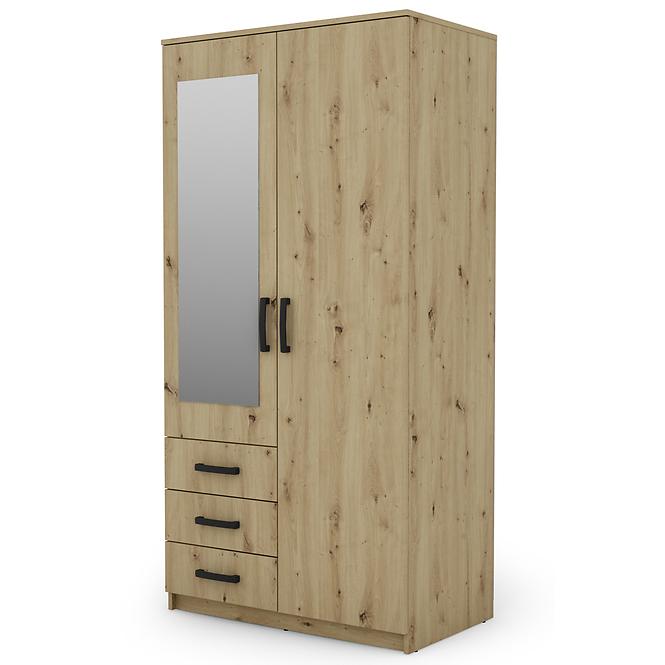 Skriňa Duna 2 artisan/zrkadlo