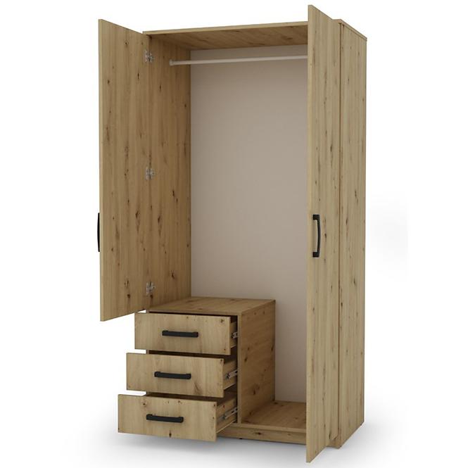 Skriňa Duna 2 artisan/zrkadlo