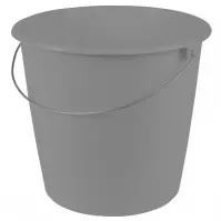 Vedro s kovovou rúčkou 10l sivá 28,5x26130