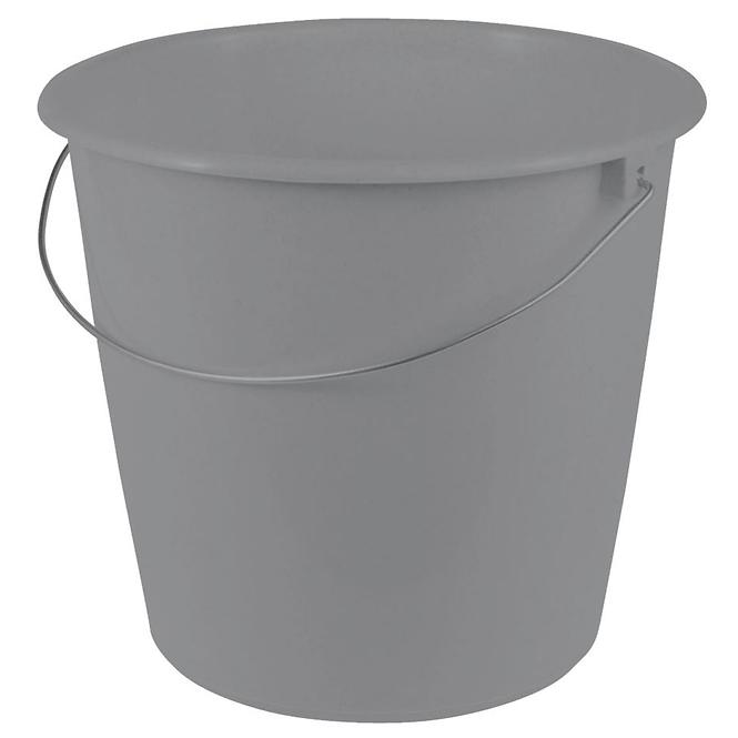 Vedro s kovovou rúčkou 10l sivá 28,5x26130