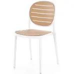 Stolička K529 biela/prírodné