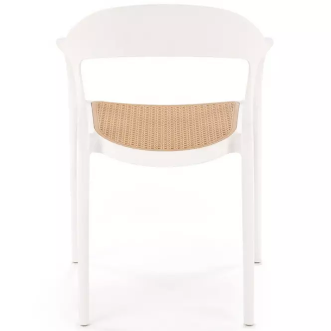 Stolička K530 biela/prírodné