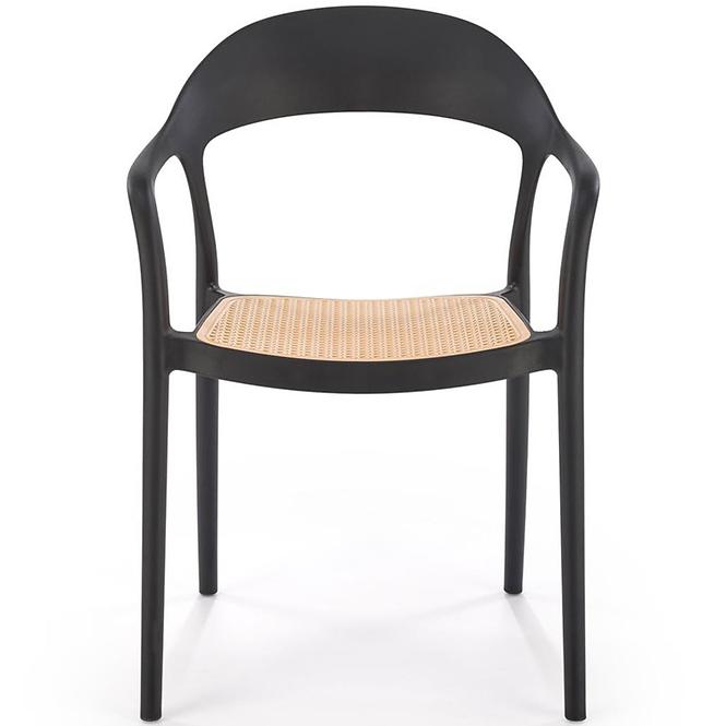 Stolička K530 čierna/prírodné