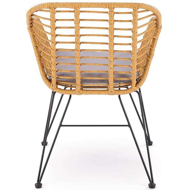Stolička K541 sivá/prírodné