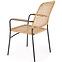 Stolička K457 rattan hnedá/čierna,5