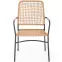 Stolička K457 rattan hnedá/čierna,7