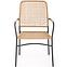 Stolička K457 rattan hnedá/čierna,7