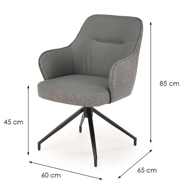 Stolička K527 sivá/svetlo sivá,2