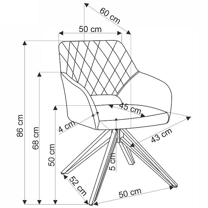 Stolička K535 tmavý zelená,3