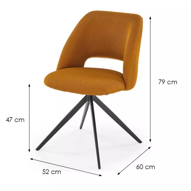Stolička K546 horčica