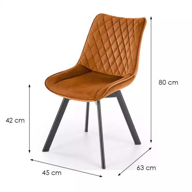 Stolička K520 škorica