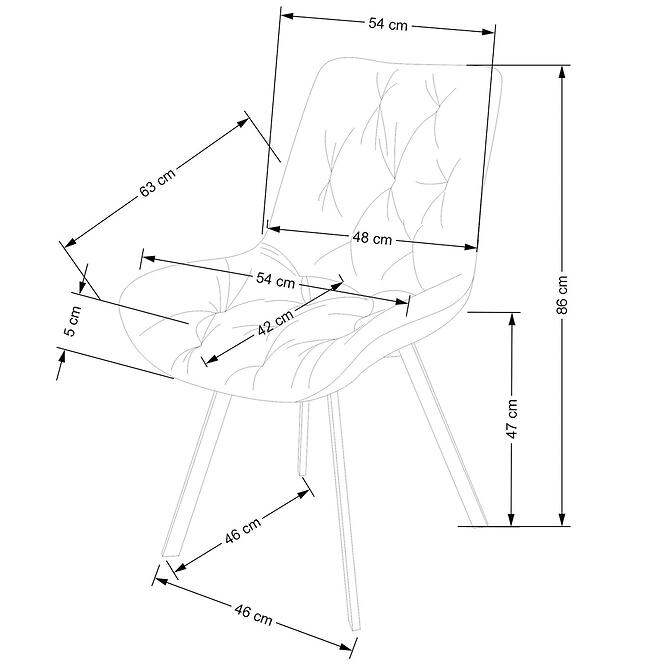 Stolička K519 horčicová