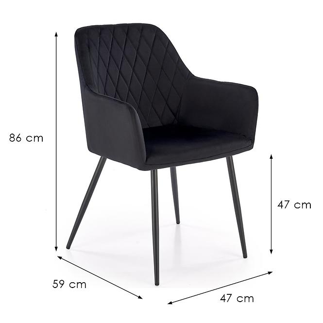 Stolička K558 čierna
