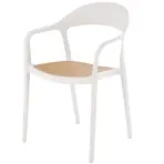 Stolička K530 biela/prírodné