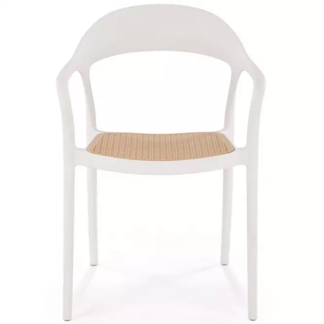 Stolička K530 biela/prírodné