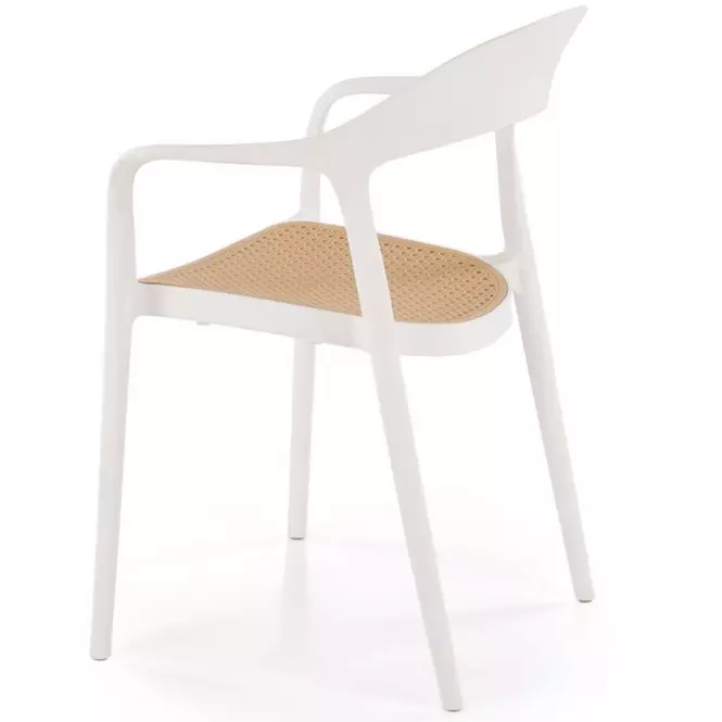 Stolička K530 biela/prírodné