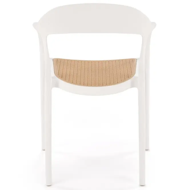 Stolička K530 biela/prírodné,8