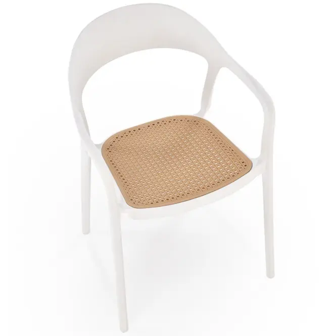 Stolička K530 biela/prírodné,9