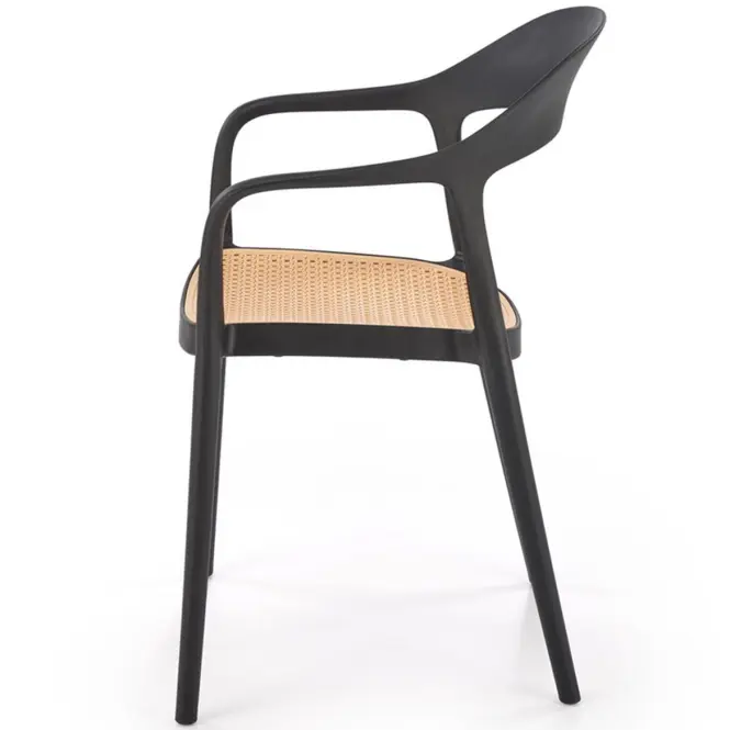 Stolička K530 čierna/prírodné,6