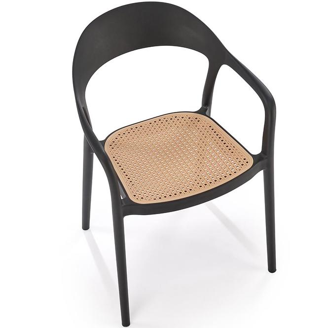 Stolička K530 čierna/prírodné,8