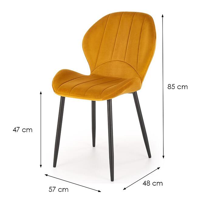 Stolička K538 horčicová