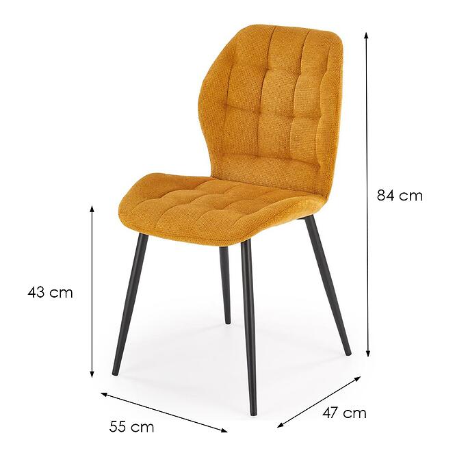 Stolička K548 horčicová