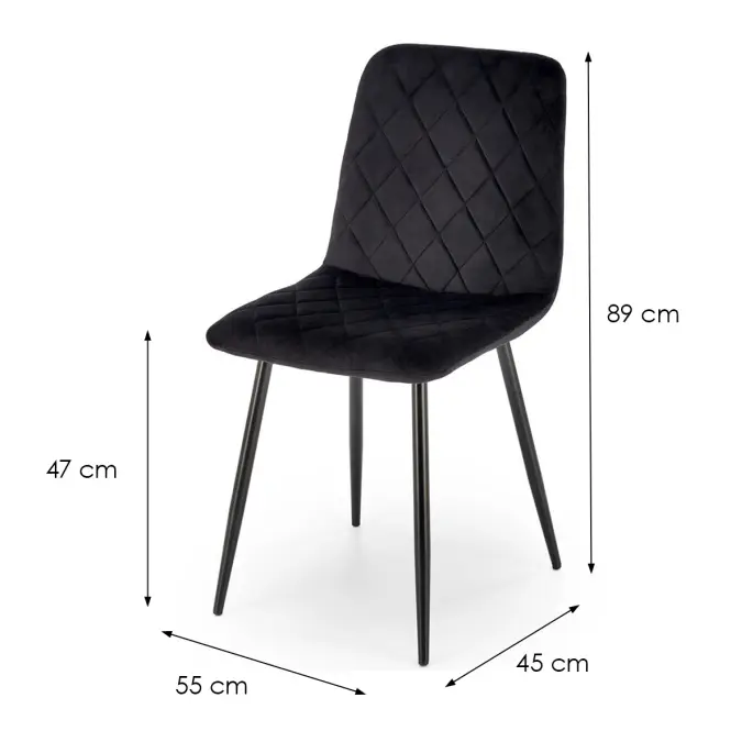 Stolička K525 čierna,2