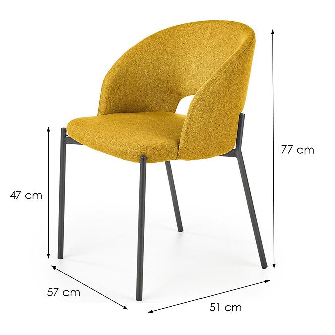 Stolička K373 horčica
