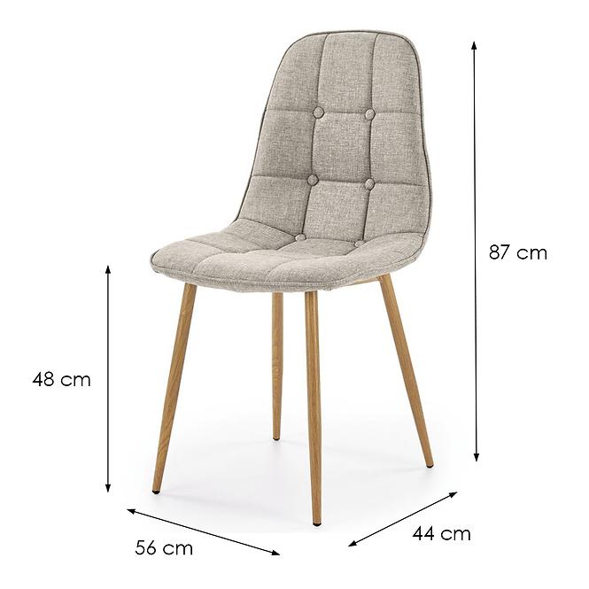 Stolička K316 béžová/dub medová
