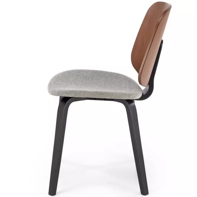 Stolička K563 sivá/orech