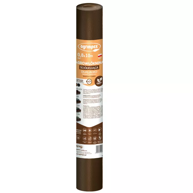 Mulčovacia agrotextília Agrimpex hnedočierna 50 g 0,8x10 m mini rolka