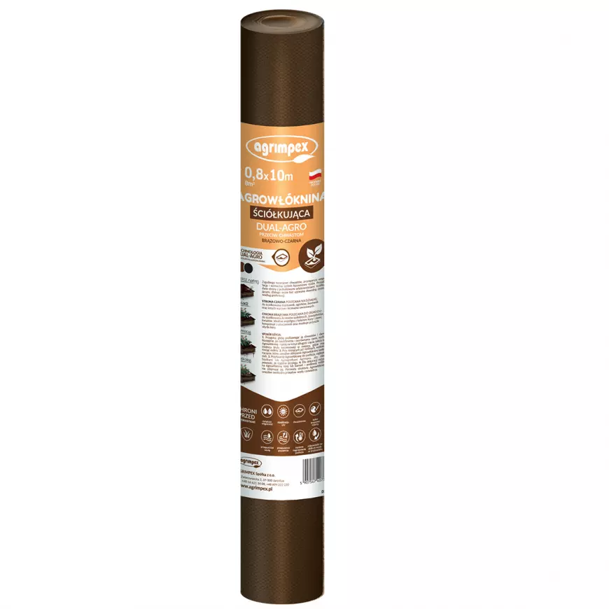 Mulčovacia agrotextília Agrimpex hnedočierna 50 g 0,8x10 m mini rolka
