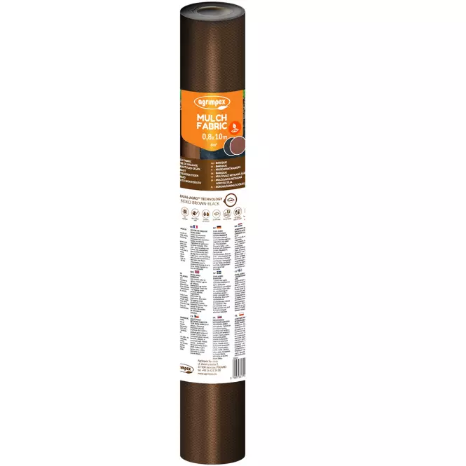 Mulčovacia agrotextília Agrimpex hnedočierna 50 g 0,8x10 m mini rolka,2