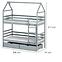 Posteľ Chata Alex 90x200 grey,2