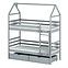 Posteľ Chata Alex 80x160 grey