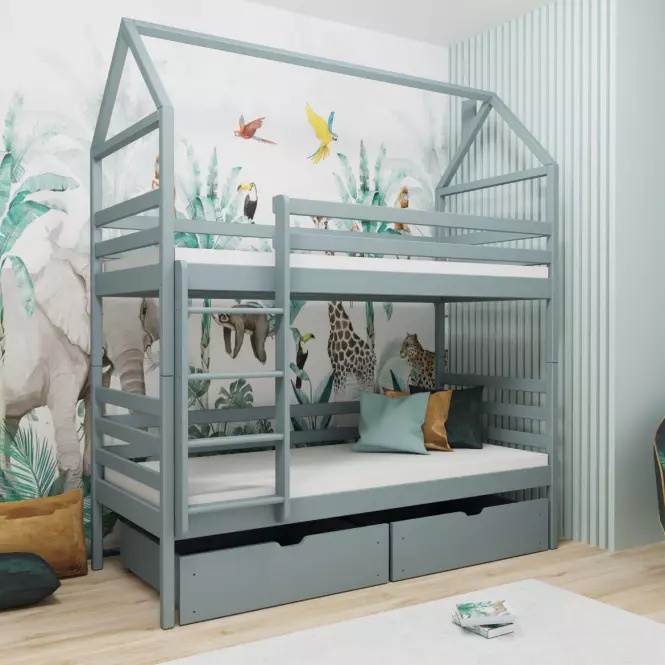 Posteľ Chata Alex 80x160 grey