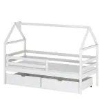 Posteľ Domček Aron 90x200 biela