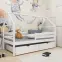 Posteľ Domček Aron 90x200 biela,3