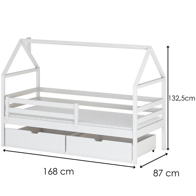 Posteľ Chata Aron 80x160 white