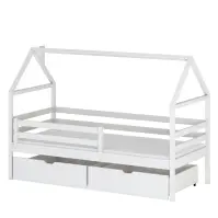 Posteľ Domček Aron 80x160 biela